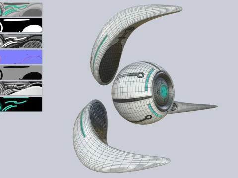エイリアン軍団 3Dモデル