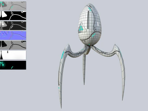 tropa alien&iacute;gena Modelo 3D