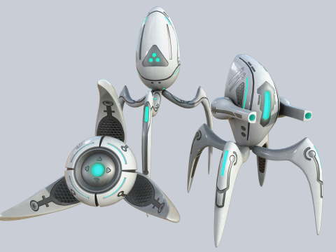 Alien troop collection 3D Model