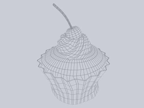 Cupcake Modelo 3D