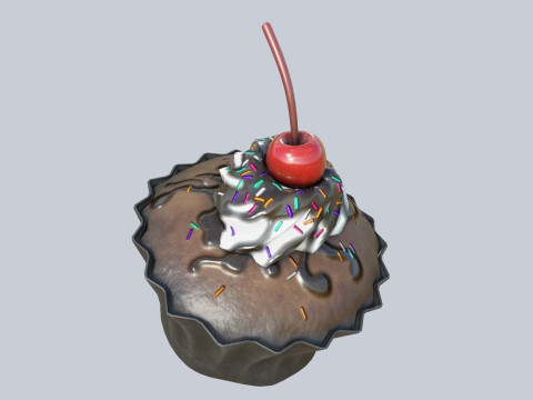 Cupcake Modelo 3D