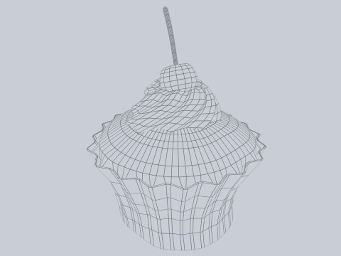 Cupcake Modelo 3D