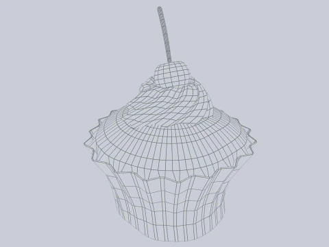 Cupcake Modello 3D