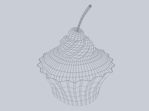 Cupcake Modelo 3D