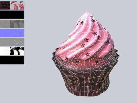 kue mangkuk Model 3D