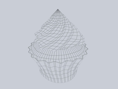 Cupcake 3Dモデル
