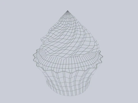 kue mangkuk Model 3D