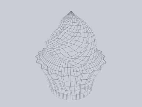 Cupcake 3Dモデル
