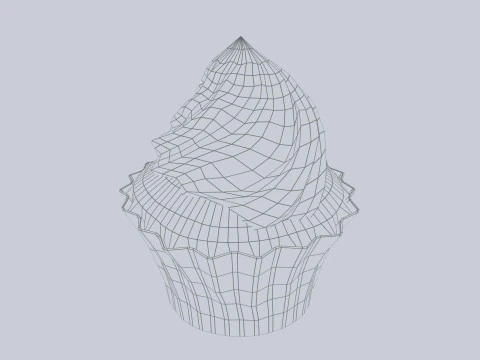 kue mangkuk Model 3D