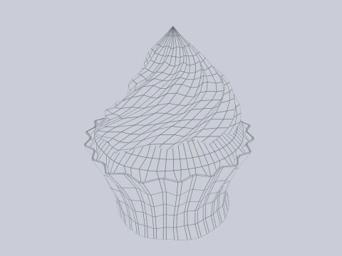 kue mangkuk Model 3D