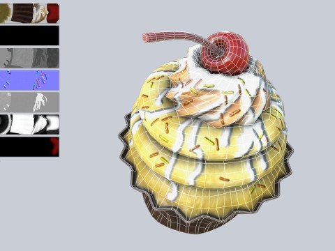 Cupcake 3D 모델