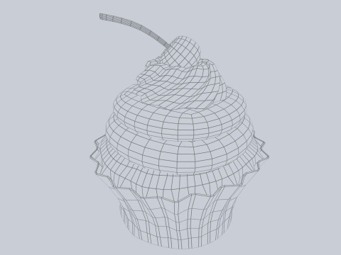 Cupcake 3D 모델