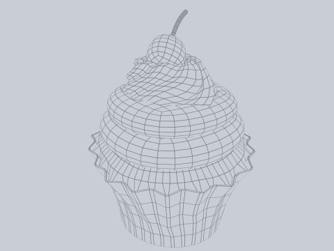 Cupcake 3D 모델