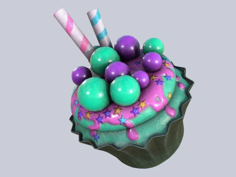 Кекс 3D Модель