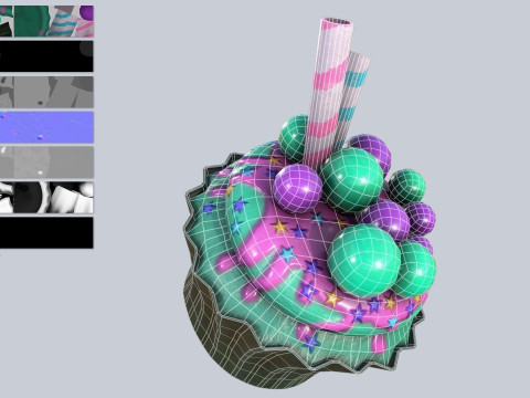 Cupcake Model 3D