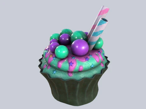 Кекс 3D Модель