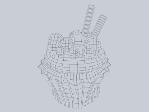 Cupcake Model 3D