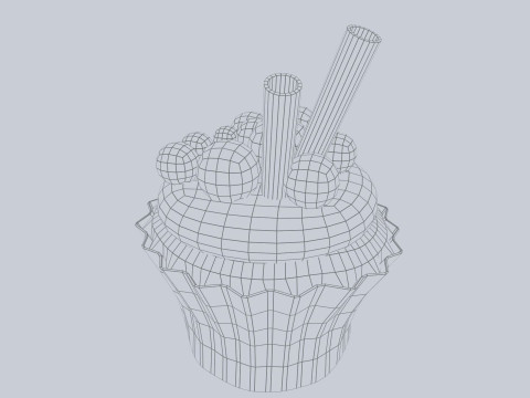 Cupcake Model 3D