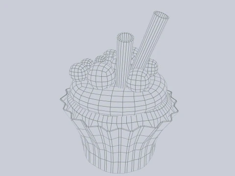 Кекс 3D Модель