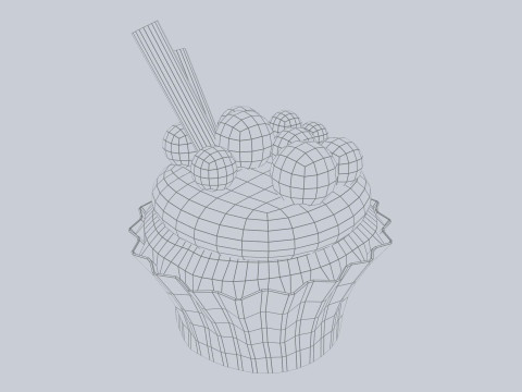 Cupcake Model 3D