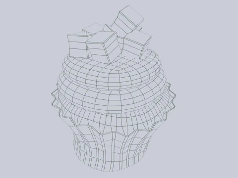 Cupcake Modello 3D