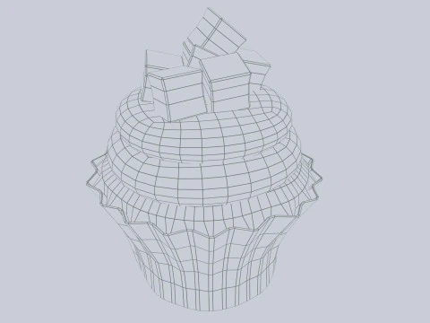 Cupcake Modello 3D