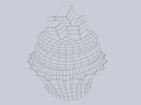 Cupcake Modello 3D