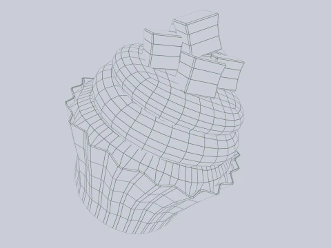 Cupcake Modello 3D