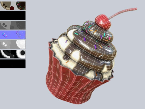 Cupcake Modello 3D