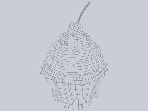 Cupcake Modello 3D