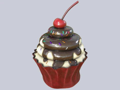 Cupcake 3D Model