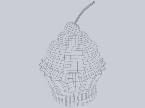 Cupcake Modello 3D