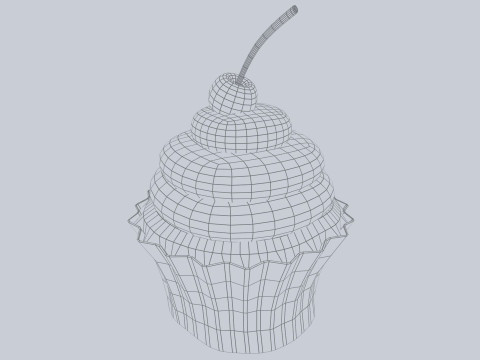 Cupcake Modello 3D