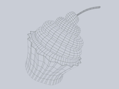 Cupcake Modello 3D