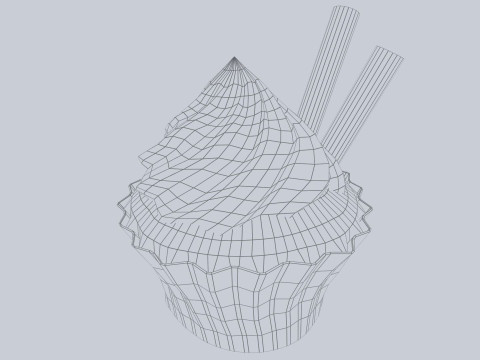 Cupcake 3Dモデル