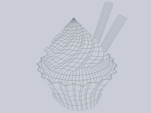 Cupcake Modello 3D
