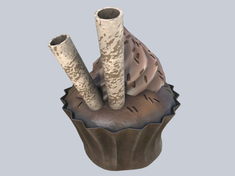 Cupcake 3Dモデル