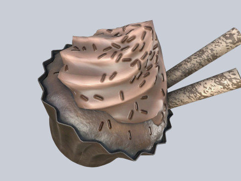 Cupcake 3Dモデル