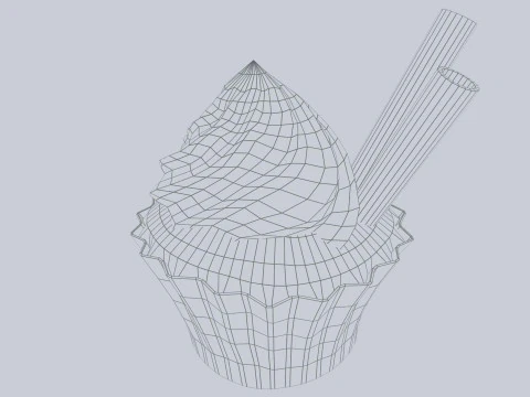 Cupcake Modello 3D