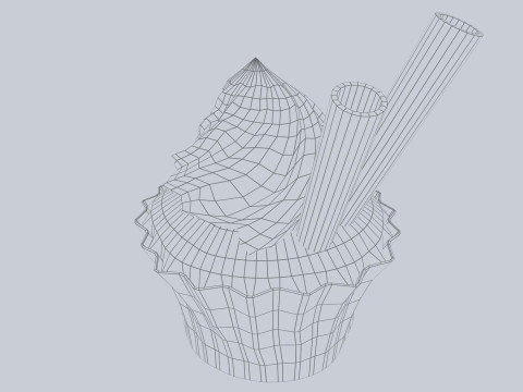 Cupcake 3Dモデル