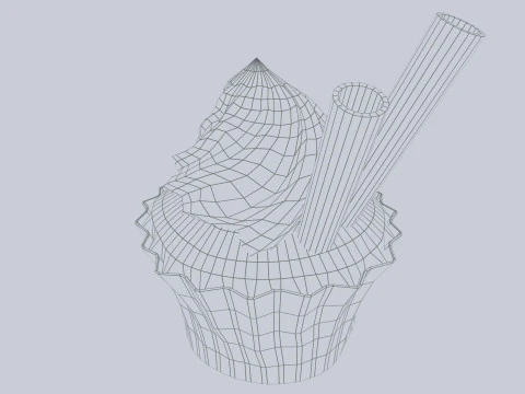 Cupcake Modello 3D
