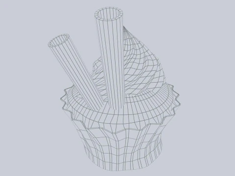 Cupcake Modello 3D