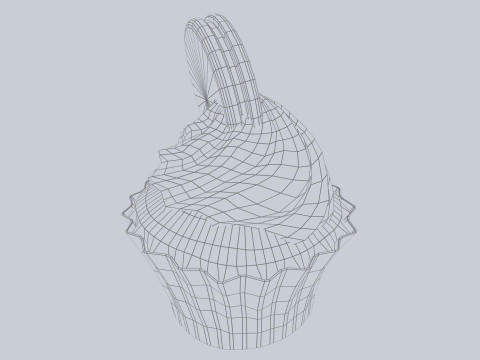 Cupcake Modelo 3D