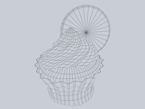 Cupcake Modelo 3D