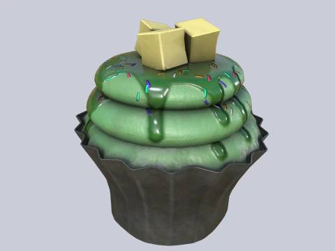 Кекс 3D Модель