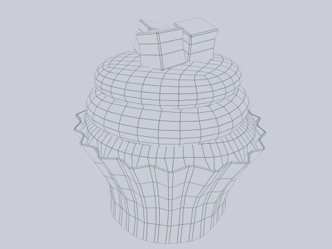 Cupcake Modello 3D