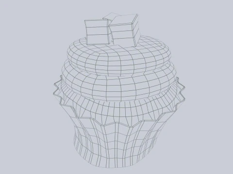 Cupcake Modello 3D