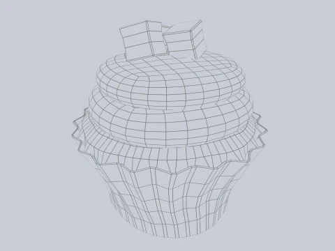 Cupcake Modello 3D