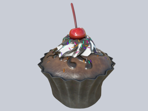 Cupcake collection 3D Model
