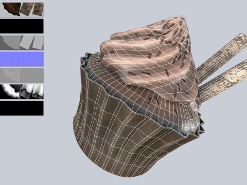 Cupcake collection 3D Model